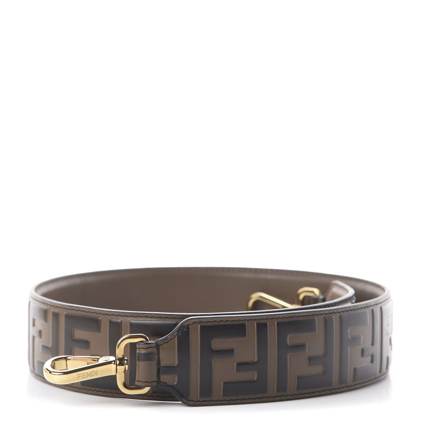 Vitello Century Bi-Color FF 1974 Embossed Strap You Maya Black
