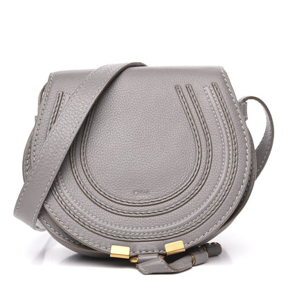 Chloe Calfskin Mini Marcie Round Crossbody Bag Cashmere Grey 1 of 11