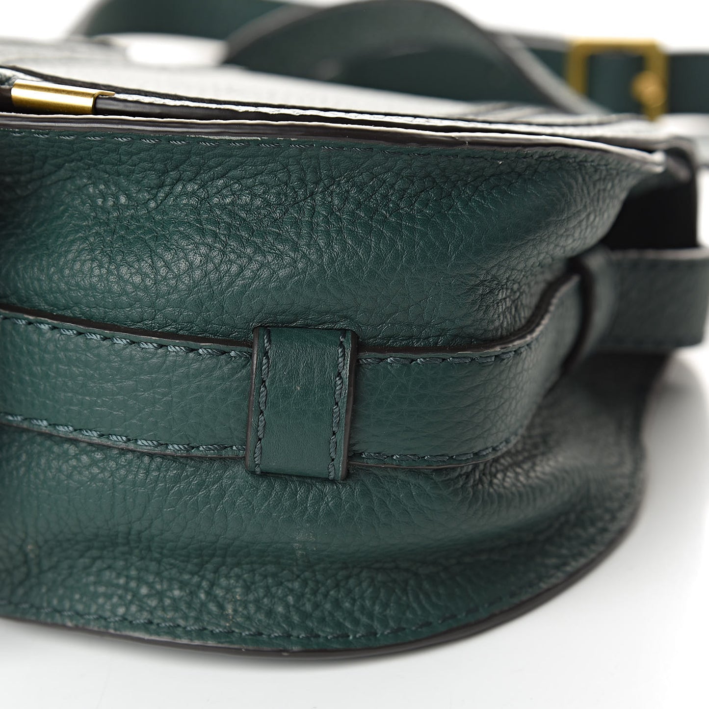 Calfskin Mini Marcie Round Crossbody Bag Rainforest