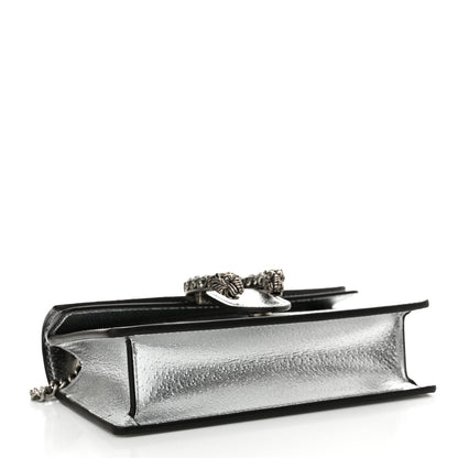 Gucci Metallic Calfskin Super Mini Dionysus Shoulder Bag Silver 4 of 12