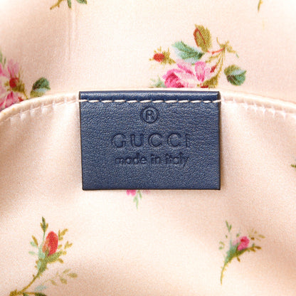 Gucci Denim Matelasse Mini Pearly GG Marmont Shoulder Bag Blue 6 of 10