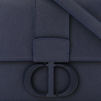 Christian Dior Ultra Matte Grained Calfskin 30 Montaigne Flap Bag Navy 8 of 12