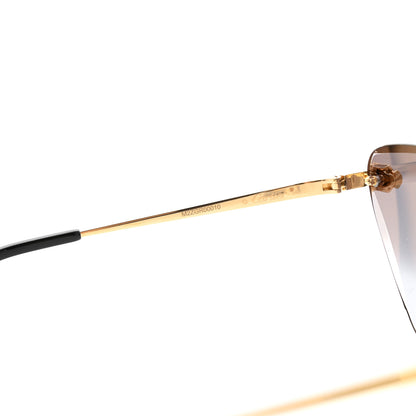 Cartier Panthere De Cartier Cat Eye Sunglasses CT0399S Gold Black 5 of 6