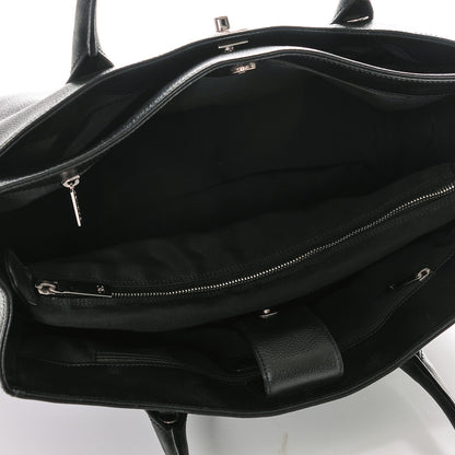 Chanel Calfskin Cerf Executive Shopper Tote Black 5 of 7