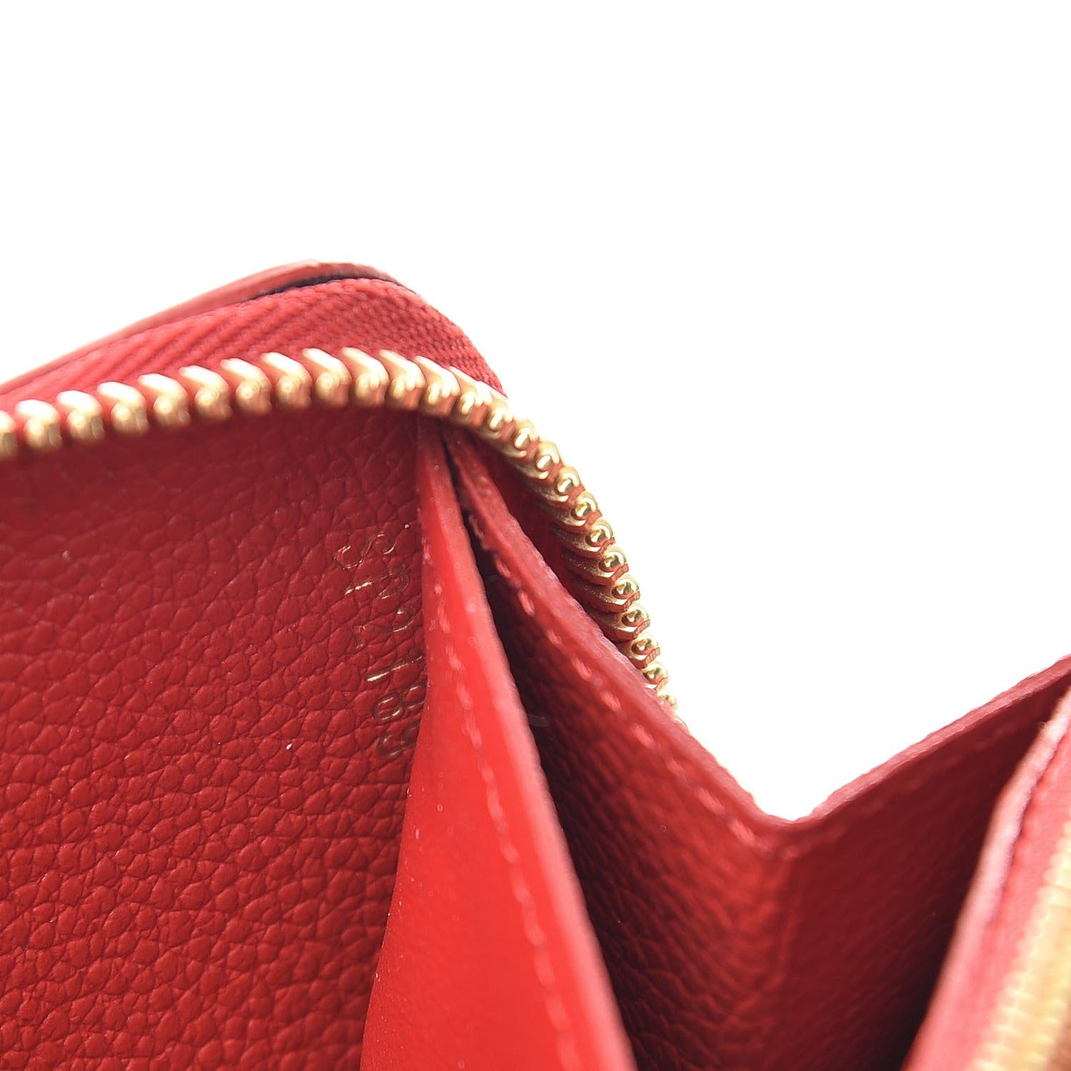 Louis Vuitton Empreinte Blooming Flowers Clemence Wallet Marine Rouge 7 of 9