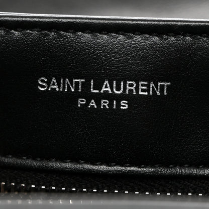 Saint Laurent Calfskin Y Quilted Monogram Toy Loulou Crossbody Bag Black 7 of 11