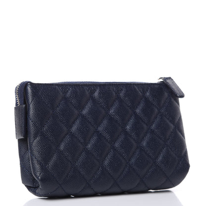 Chanel Caviar Quilted Small Pouch Navy 3 of 11