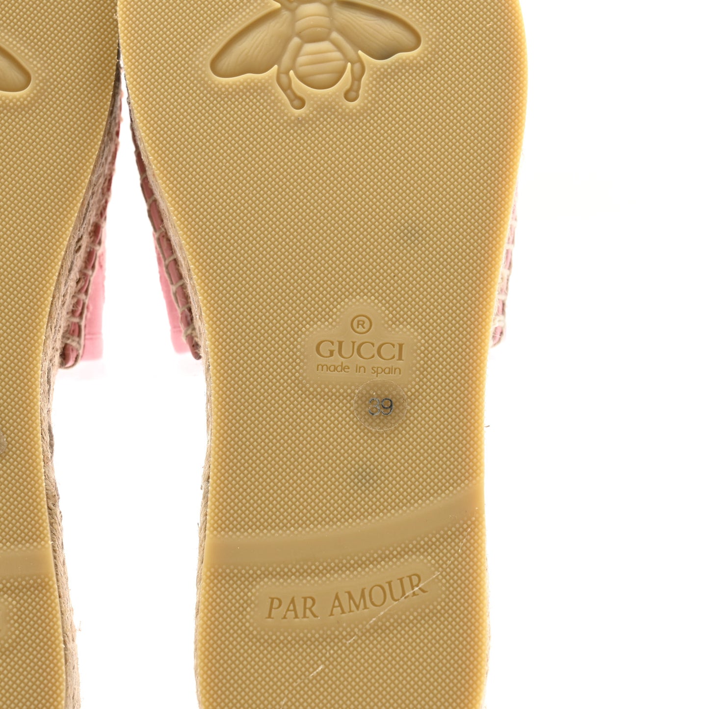 Canvas Interlocking G Damita Espadrille Sandals 39 Wild Rose