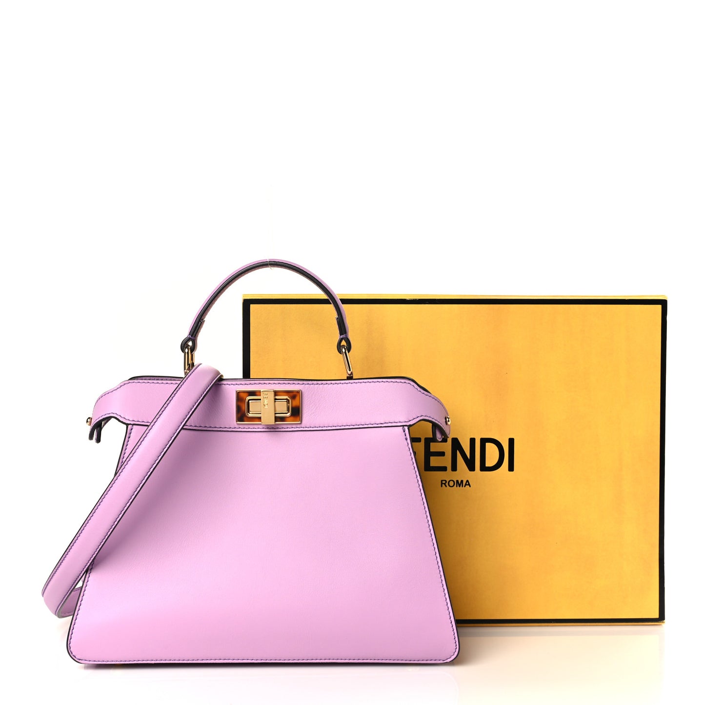 Vitello Seta Shiny Nappa Plexiglass Small Peekaboo I SEE U Satchel Violetta