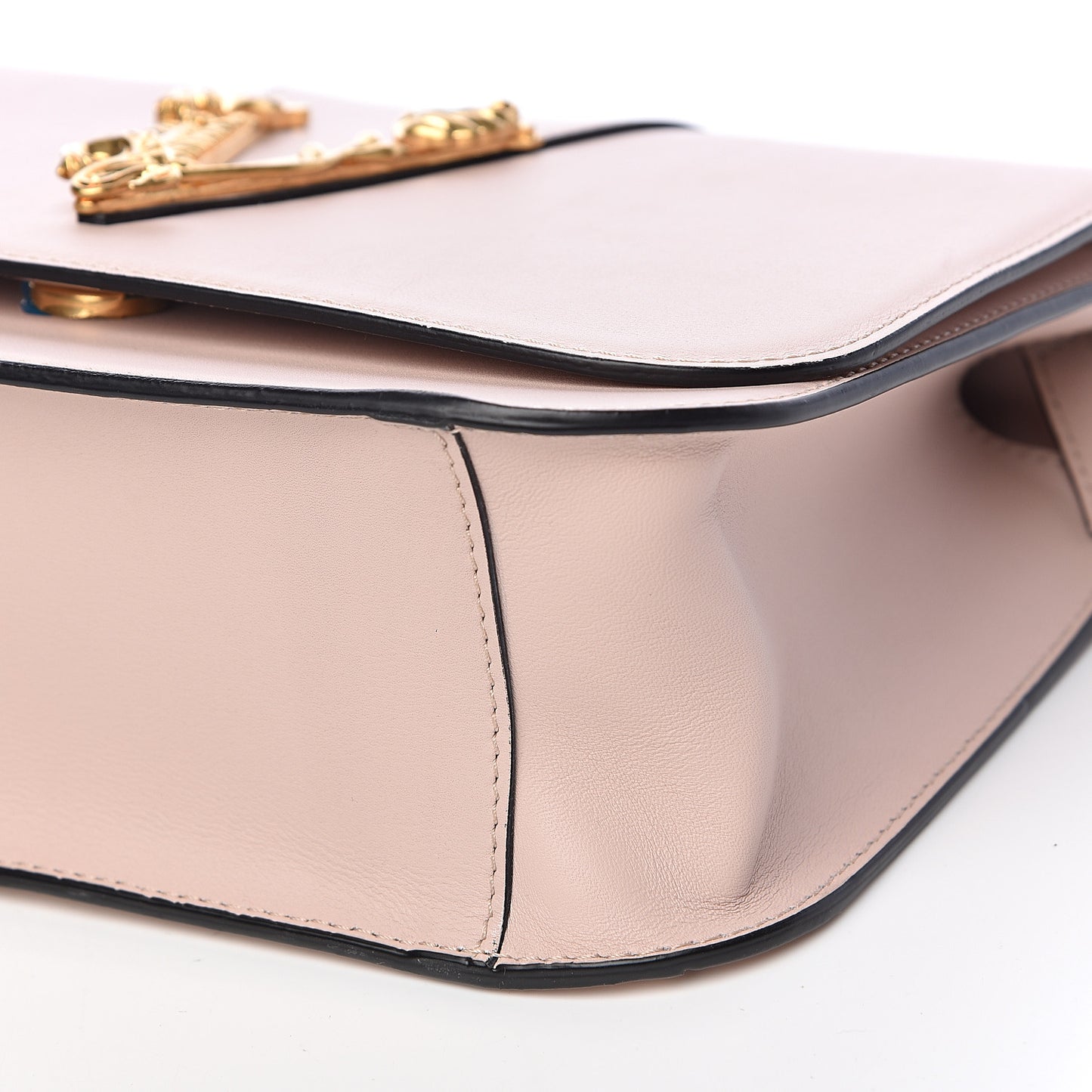 Vitello Barocco Virtus Top Handle Shoulder Bag Pink