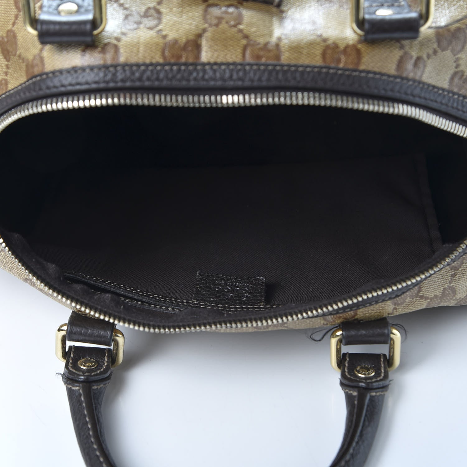 Gucci Crystal Monogram Medium Joy Boston Dark Brown 4 of 14