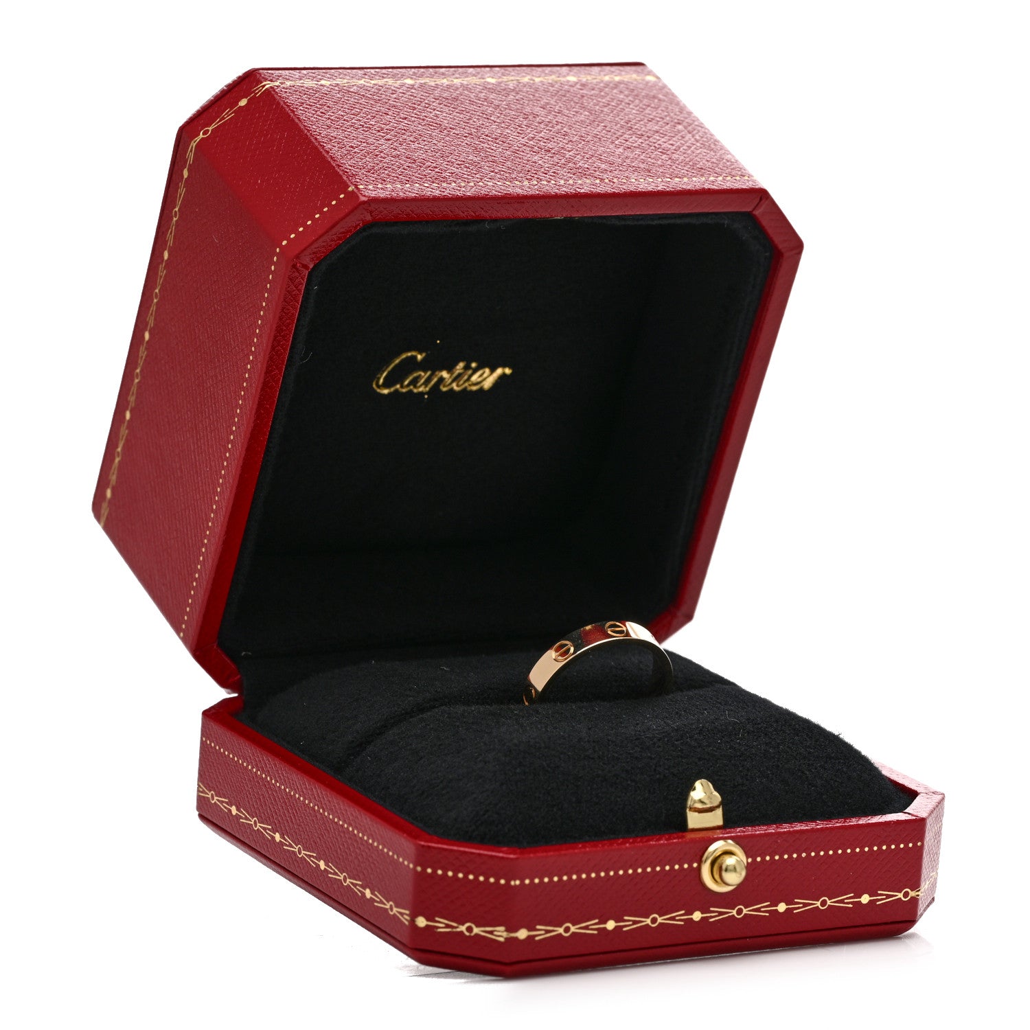 Cartier 18K Yellow Gold 3.5mm LOVE Wedding Band Ring 54 6.75 5 of 5