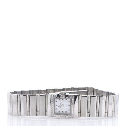 Omega Stainless Steel Diamond Bezel Mother of Pearl 15mm Constellation Quadra Quartz Watch 1535.71.00 3 of 6