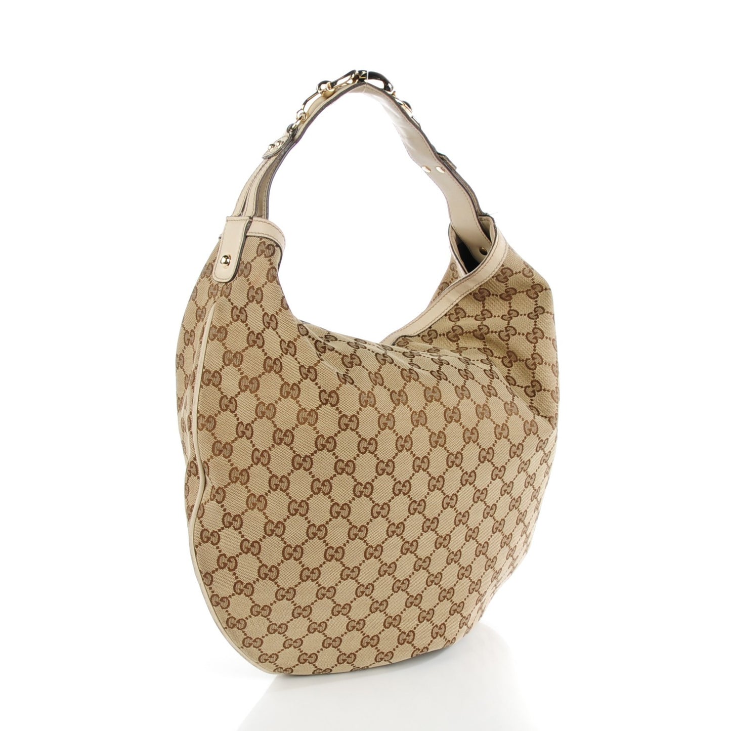 Monogram Large Wave Hobo Off White