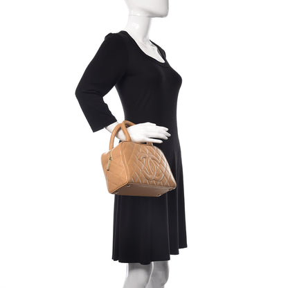 Chanel Caviar Quilted Small Bowler Beige 2 of 12