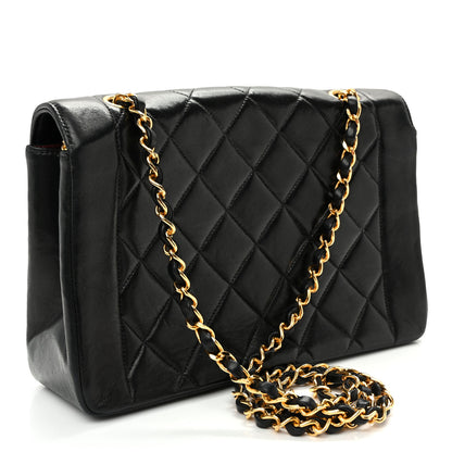 Chanel Lambskin Quilted Medium Single Flap Black 3 of 11
