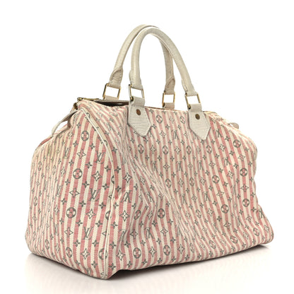 Louis Vuitton Mini Lin Croisette Speedy 30 Rouge 3 of 9