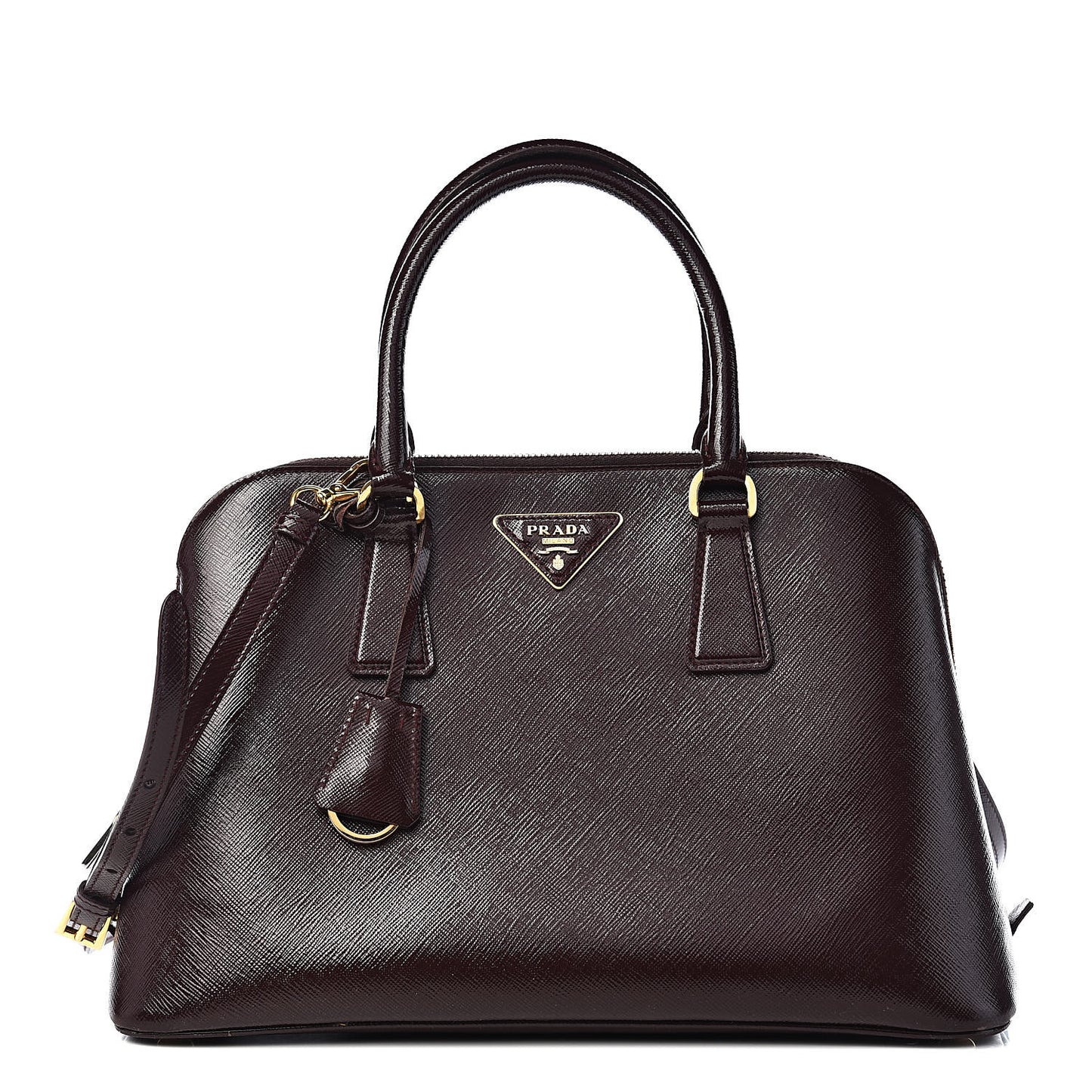 Saffiano Vernice Medium Promenade Tote Granato