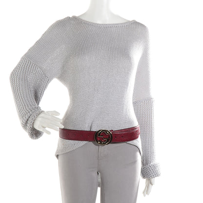 Gucci Guccissima Signature Interlocking G 40mm Belt 110 44 Classic Ruby 2 of 5