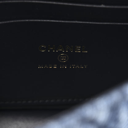 Chanel Washed Denim Calfskin Quilted Coco Handle Clutch With Chain Blue 6 of 10