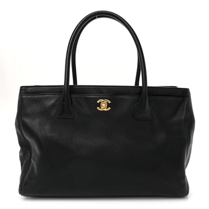 Chanel Calfskin Cerf Executive Shopper Tote Black 1 of 10