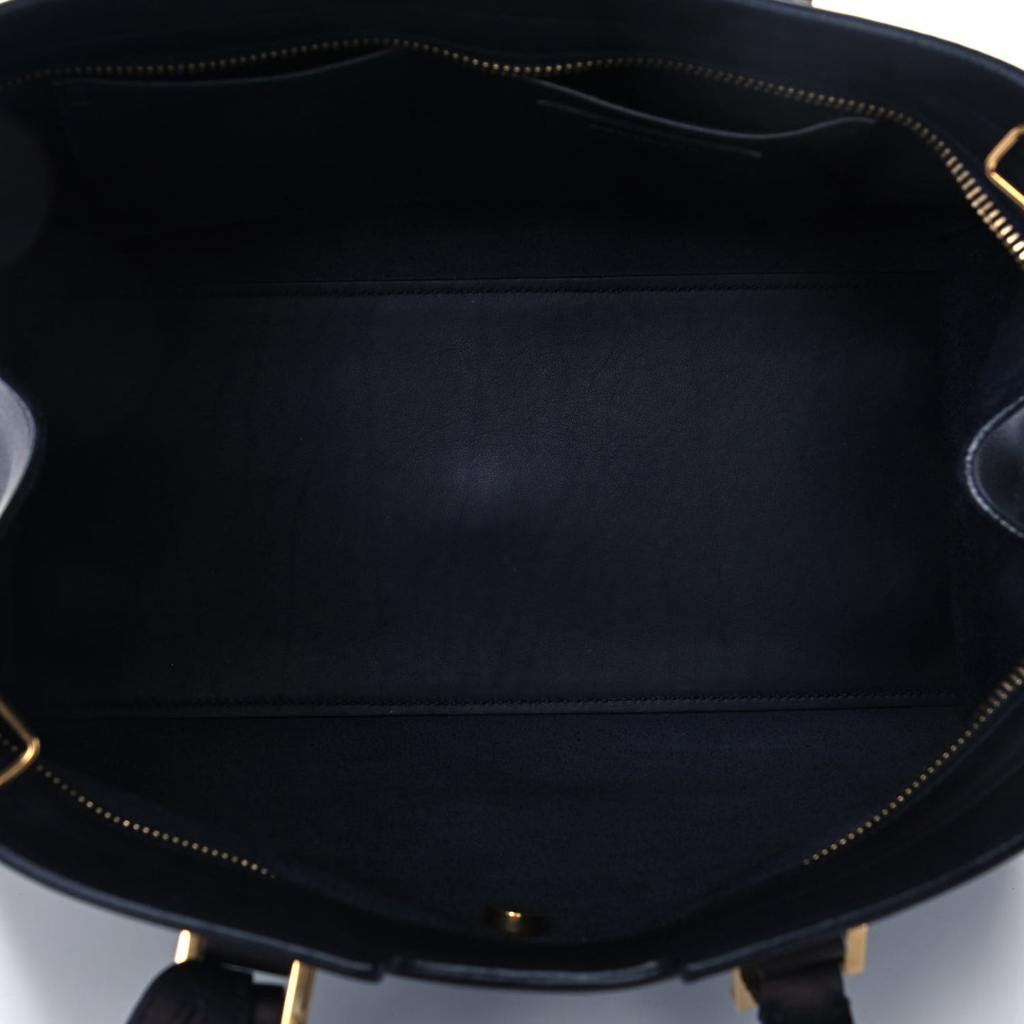 Calfskin Small Classic Y Cabas Navy Blue
