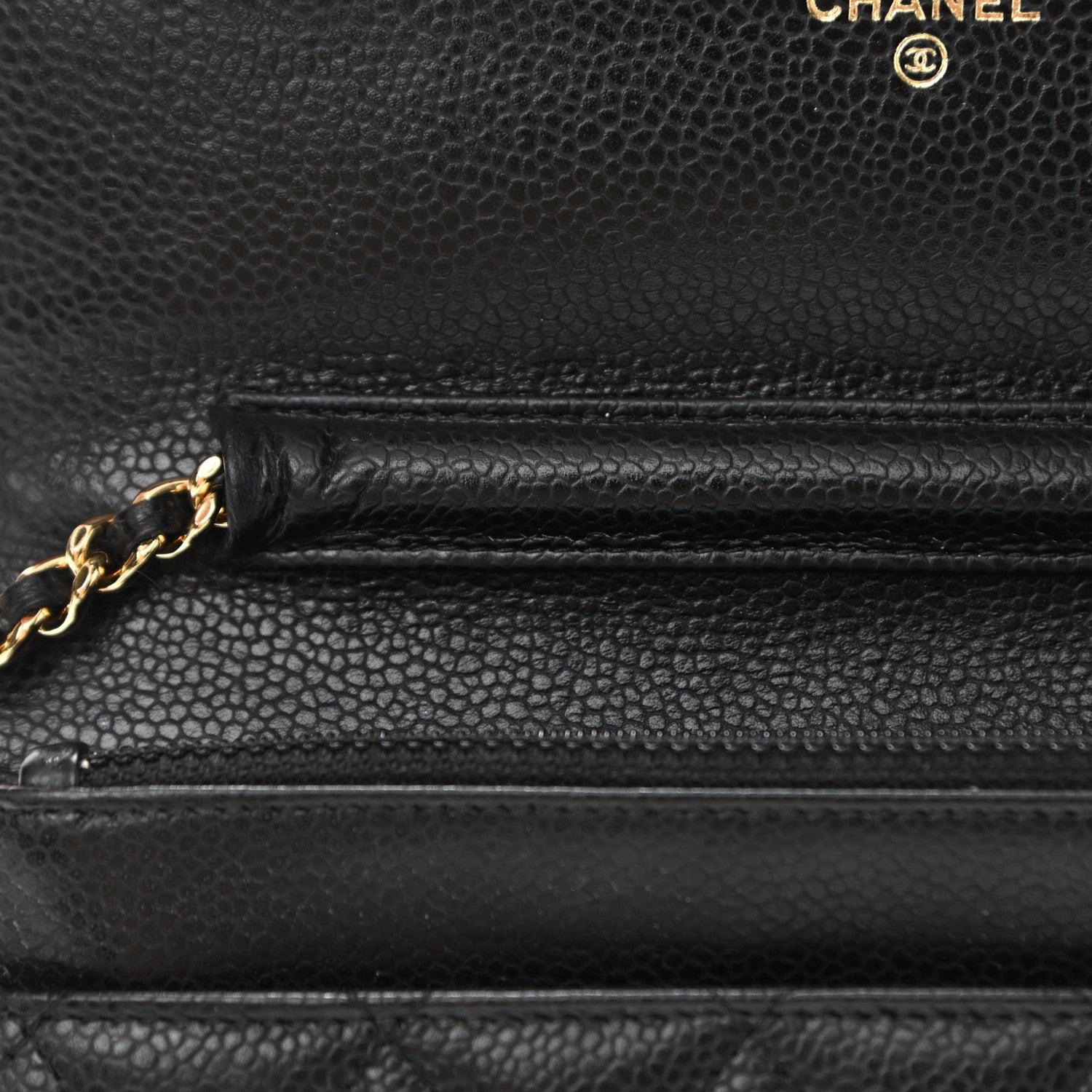 Chanel Caviar Quilted Wallet On Chain WOC Black 12 of 12