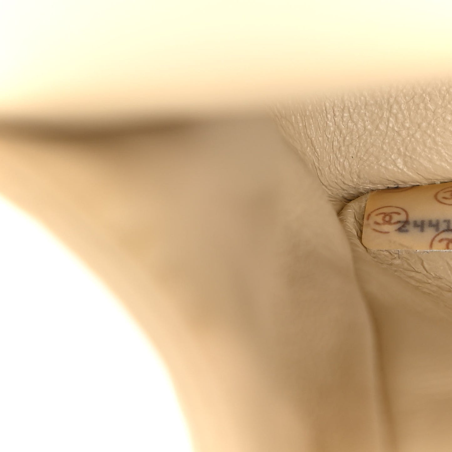 Lambskin Quilted Medium Double Flap Light Beige