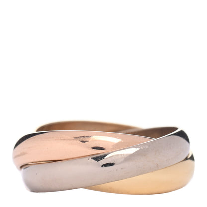 Cartier 18K Pink Yellow White Gold Classic Trinity Ring 51 5.75 3 of 5