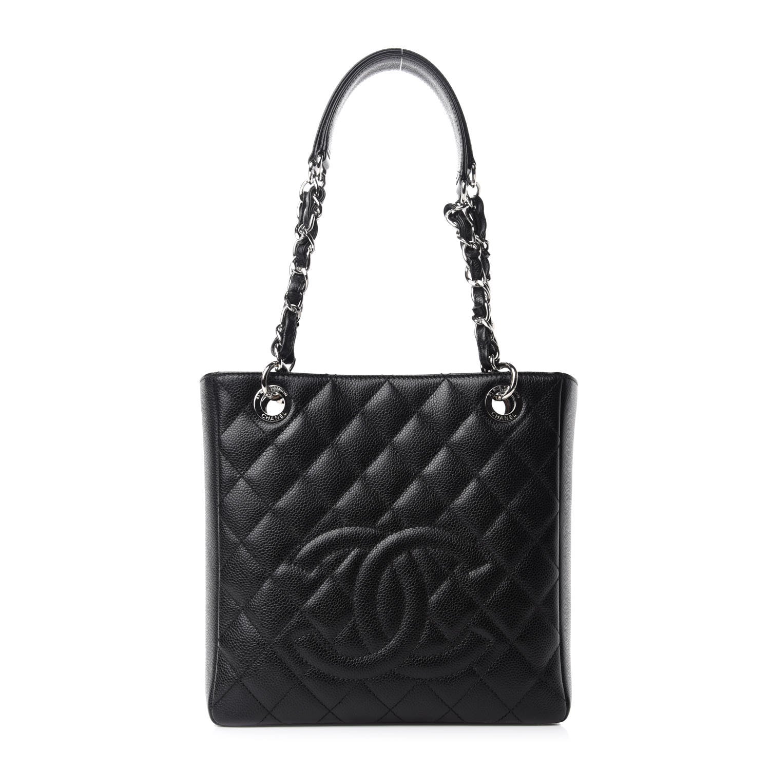 Chanel Caviar Quilted Petit Shopping Tote PST Black 1 of 11