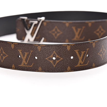 Louis Vuitton Calfskin Monogram 30mm LV Initiales Reversible Belt 85 34 Black 6 of 7
