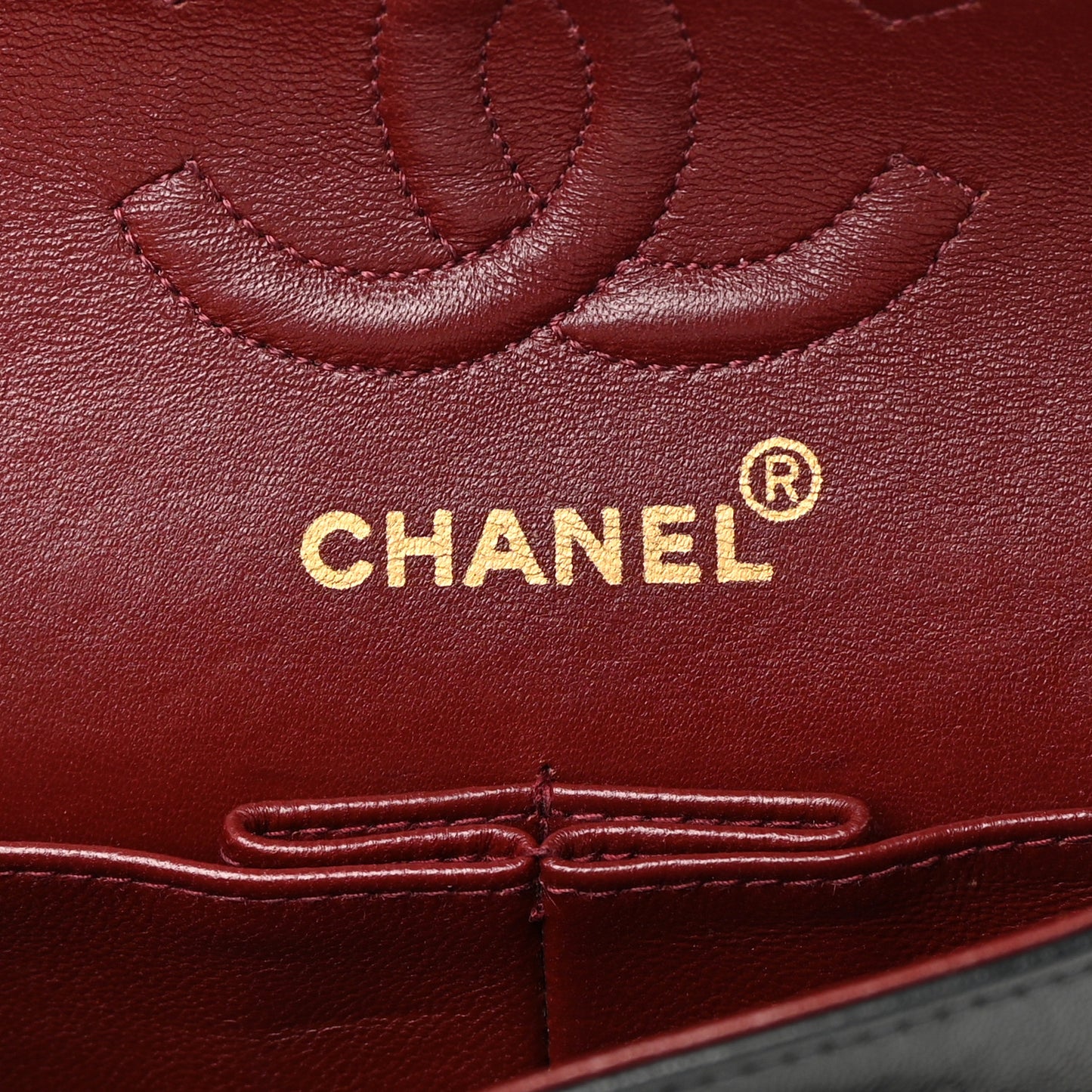 Lambskin Quilted Small Double Flap Black