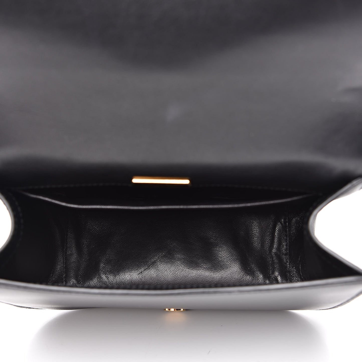 City Calfskin Pionniere Saddle Bag Black White