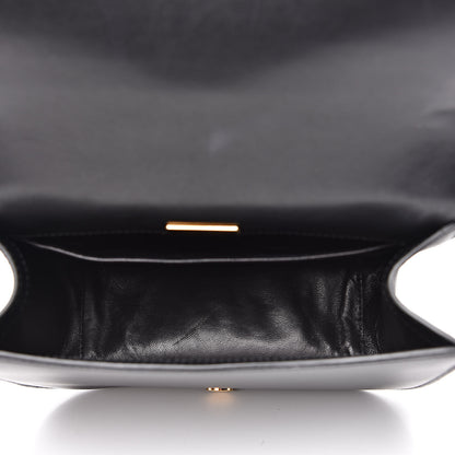 Prada City Calfskin Pionniere Saddle Bag Black White 5 of 15