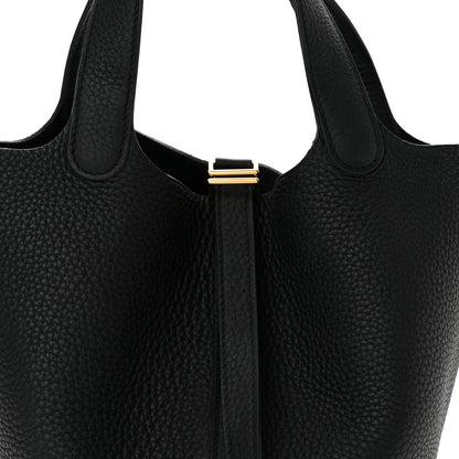 Hermes Taurillon Clemence Picotin Lock 18 PM Black 8 of 13