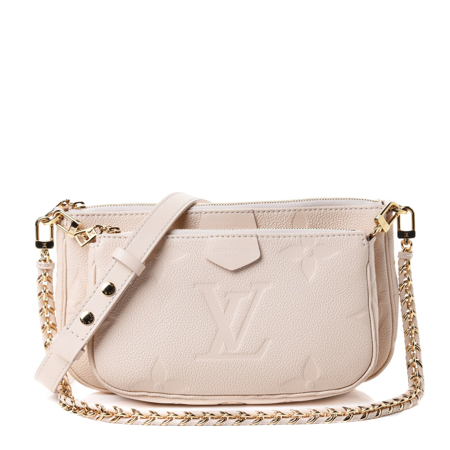 Louis Vuitton Empreinte Monogram Giant Multi Pochette Accessories Cream 1 of 4