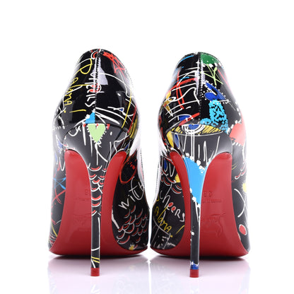 Christian Louboutin Patent Loubitag Pigalle Follies 100 Pumps 36 Black 5 of 8