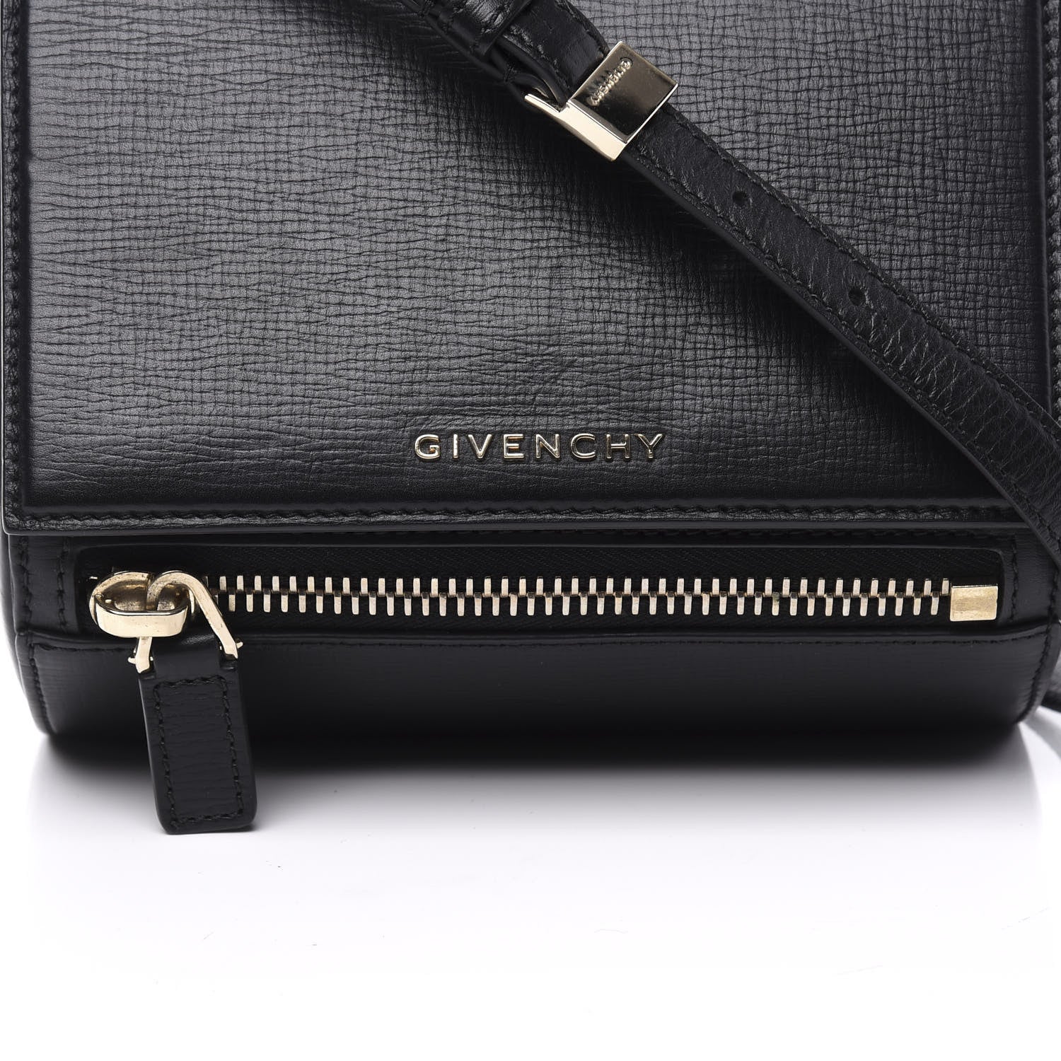 Givenchy Textured Calfskin Mini Pandora Box Crossbody Bag Black 9 of 9