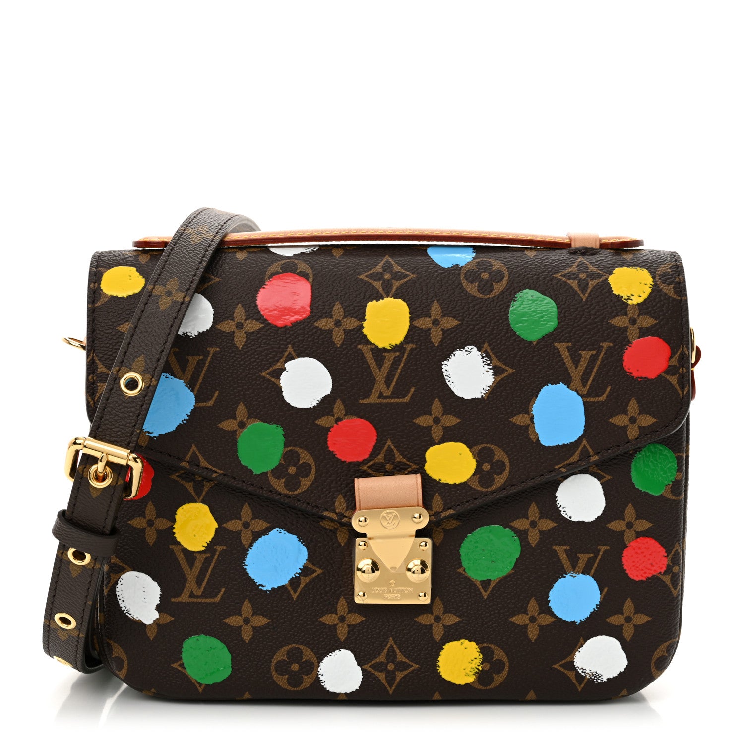 Louis Vuitton LV x YK Monogram Painted Dots Pochette Métis 1 of 11