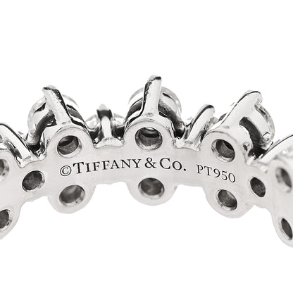 Tiffany Platinum Diamond Aria Band Ring 54 6.75 4 of 5