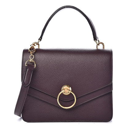 Mulberry Small Classic Grain Harlow Satchel Oxblood 1 of 10