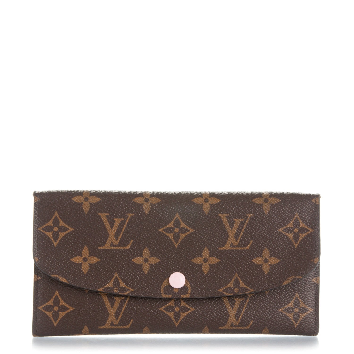 Louis Vuitton Monogram Emilie Wallet Rose Ballerine 1 of 7