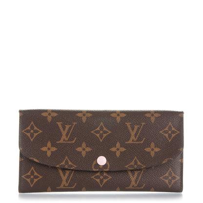 Louis Vuitton Monogram Emilie Wallet Rose Ballerine 1 of 7
