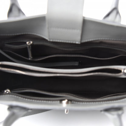 Chanel Grained Calfskin Small Neo Executive Shopper Tote Grey 5 of 11