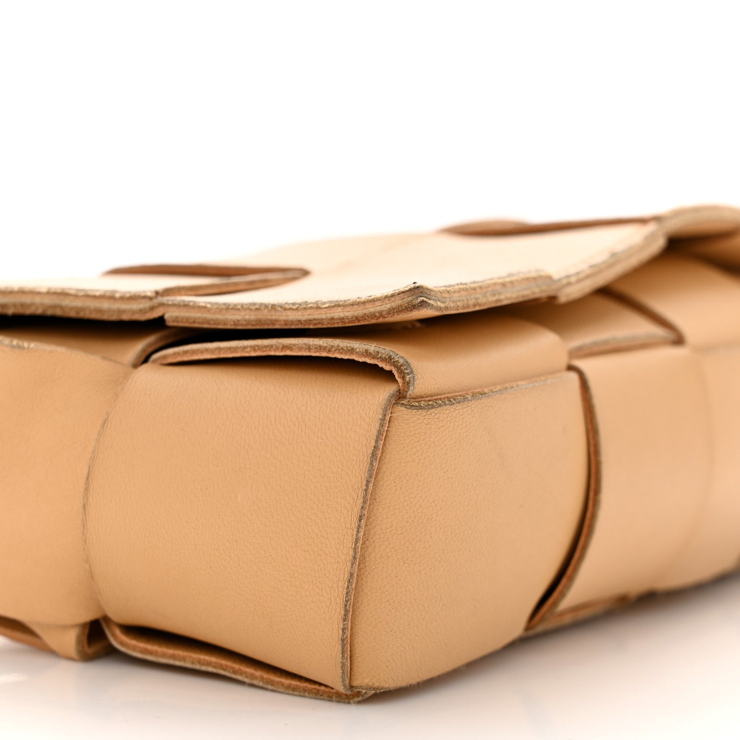 Nappa Maxi Intreccio The Belt Cassette Bag Almond