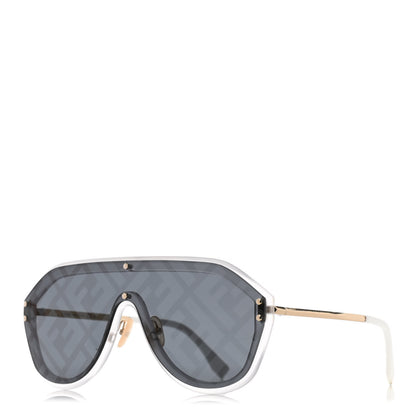 Fendi FF Fabulous Shield Sunglasses FF M0039/G/S Transparent White 1 of 7