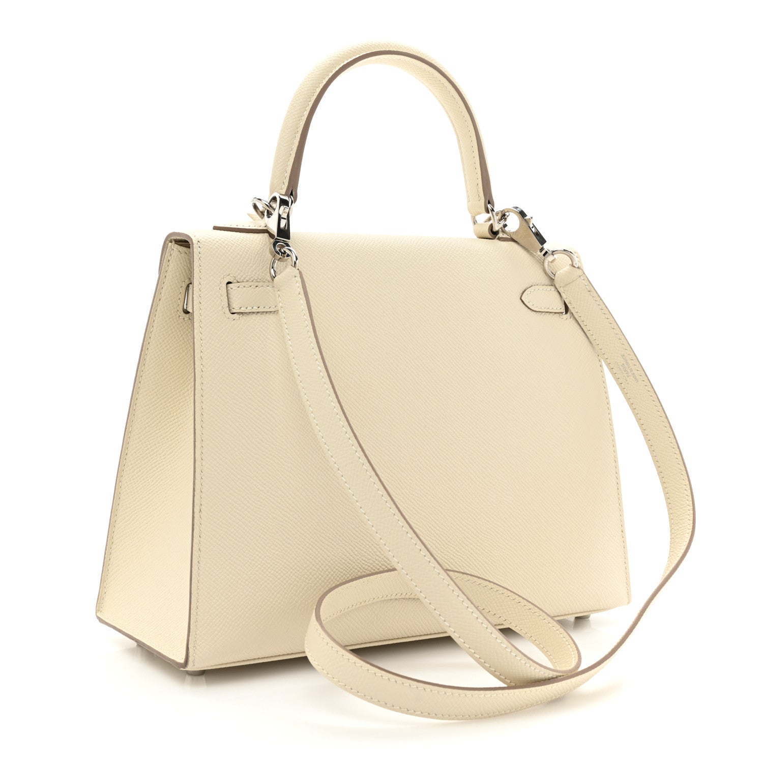Hermes Epsom Kelly Sellier 25 Craie 3 of 14