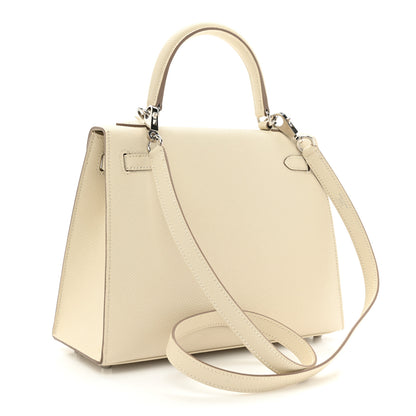 Hermes Epsom Kelly Sellier 25 Craie 3 of 14