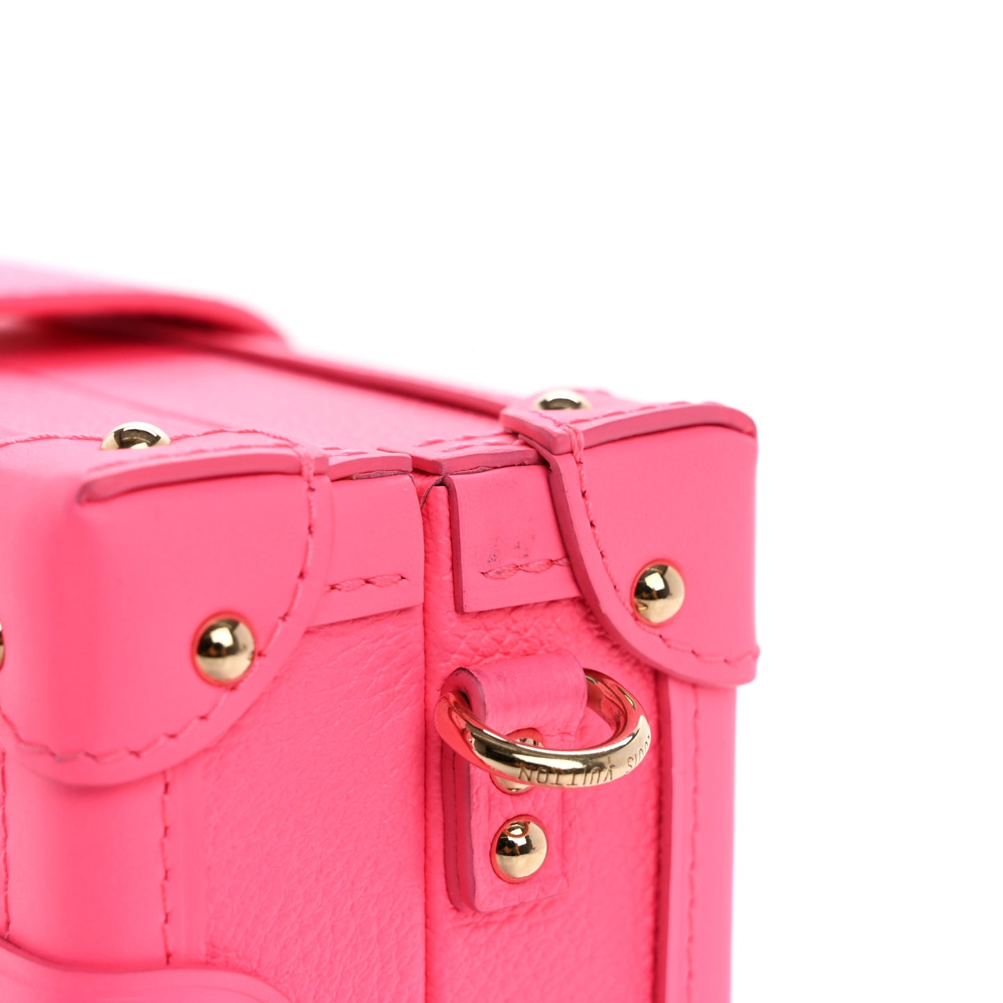 Monogram Tuffetage Petite Malle Rose Fluo