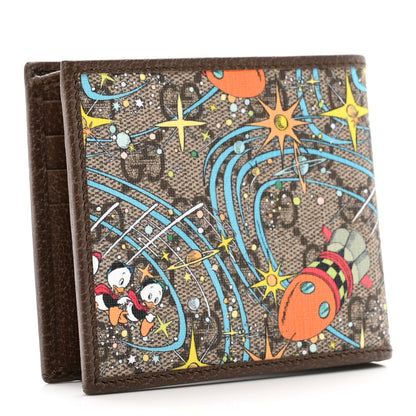 Gucci X DISNEY GG Supreme Monogram Donald Duck Interlocking G Wallet Beige Multicolor 3 of 7